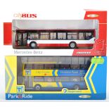 TWO CMNL CREATIVE MASTER 1/76 SCALE DIECAST MODEL BUSES