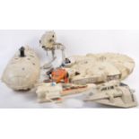 COLLECTION OF VINTAGE STAR WARS ACTION FIGURE PLAYSETS