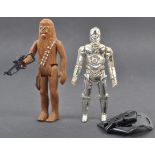 STAR WARS ACTION FIGURES - C3PO REMOVABLE LIMBS & CHEWBACCA