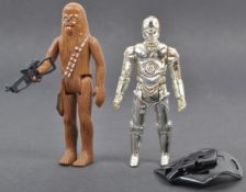 STAR WARS ACTION FIGURES - C3PO REMOVABLE LIMBS & CHEWBACCA