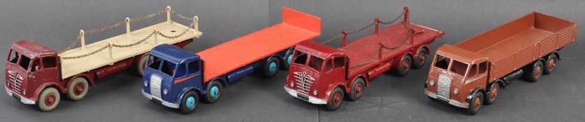 COLLECTION OF X4 VINTAGE DINKY SUPERTOYS DIECAST MODEL TRUCKS
