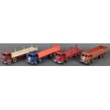 COLLECTION OF X4 VINTAGE DINKY SUPERTOYS DIECAST MODEL TRUCKS