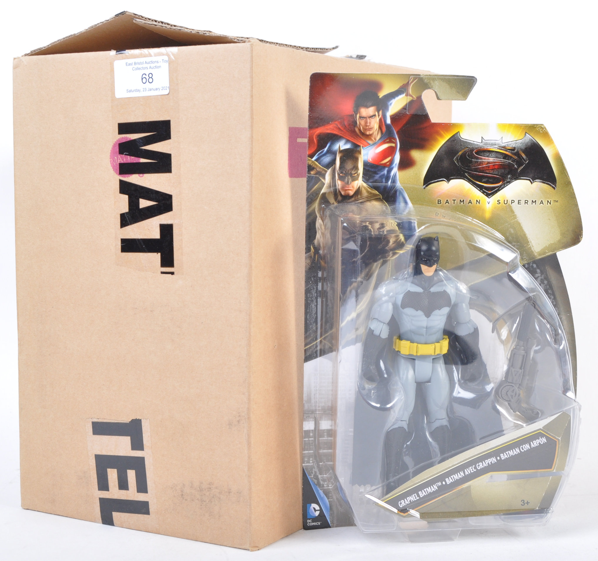 BATMAN V SUPERMAN BATMAN ACTION FIGURE MATTEL TRADE BOX