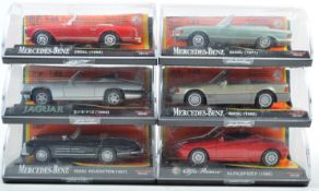 COLLECTION OF X6 NEW RAY 1/43 SCALE DIECAST MODEL CARS