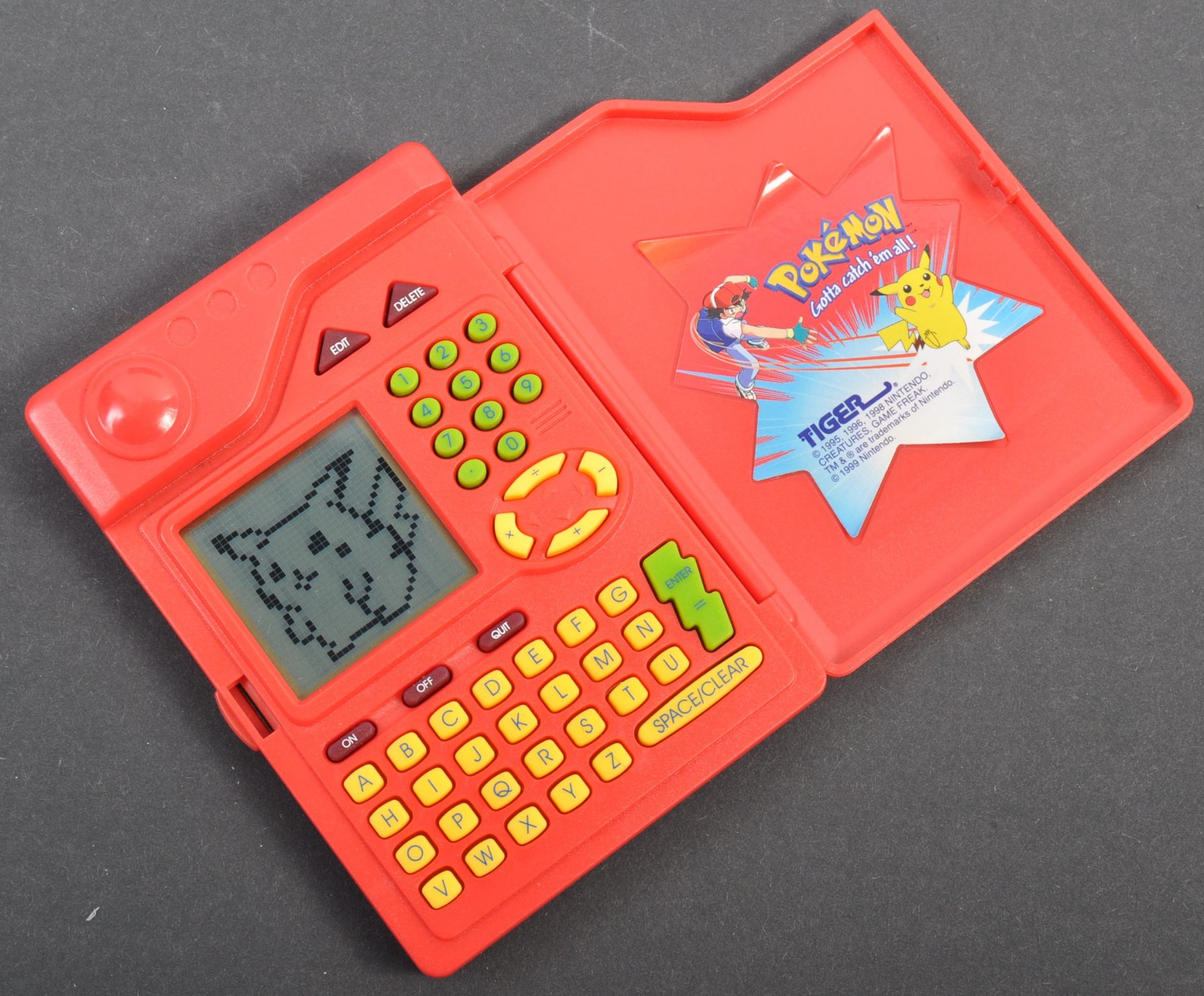 ORIGINAL RETRO TIGER MADE POKEMON DIGITAL POKEDEX