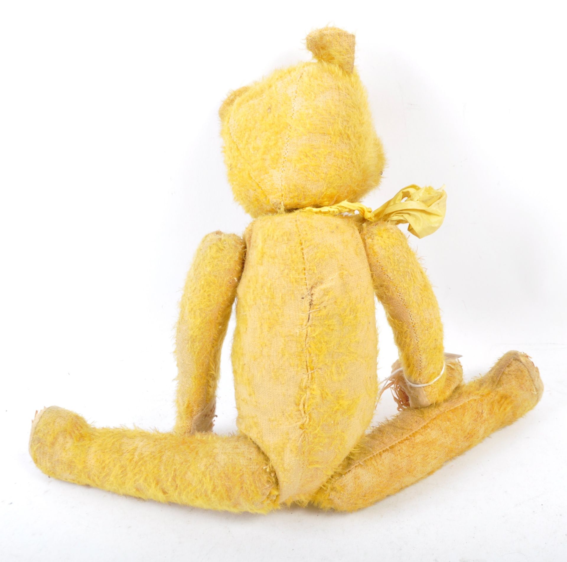 1950'S VINTAGE ENGLISH STRAW FILLED TEDDY BEAR - Image 3 of 4