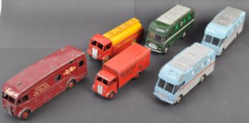 COLLECTION OF X6 VINTAGE DINKY SUPERTOYS DIECAST MODEL VANS