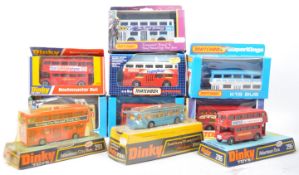 COLLECTION OF MATCHBOX & DINKY TOYS DIECAST MODEL BUSES