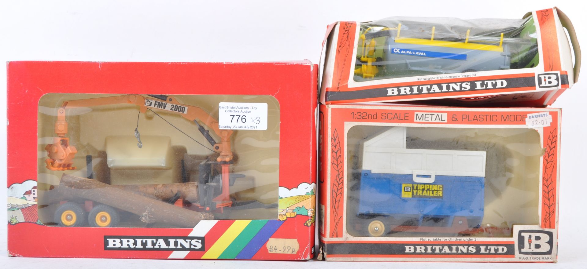 COLLECTION OF BRITAIN FARM SERIES BOXED DIECAST