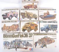 COLLECTION OF TAMIYA 1/35 SCALE PLASTIC FIGURE SETS