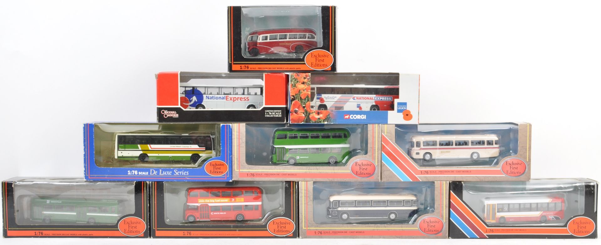 COLLECTION OF CORGI & EFE 1/76 SCALE DIECAST BUSES