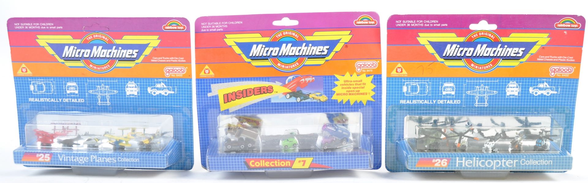 COLLECTION OF VINTAGE CARDED MICRO MACHINES MODELS