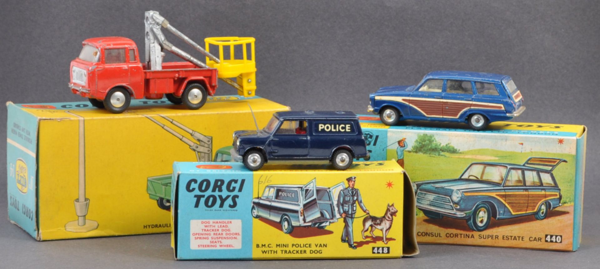 COLLECTION OF VINTAGE BOXED CORGI TOYS DIECAST MODELS