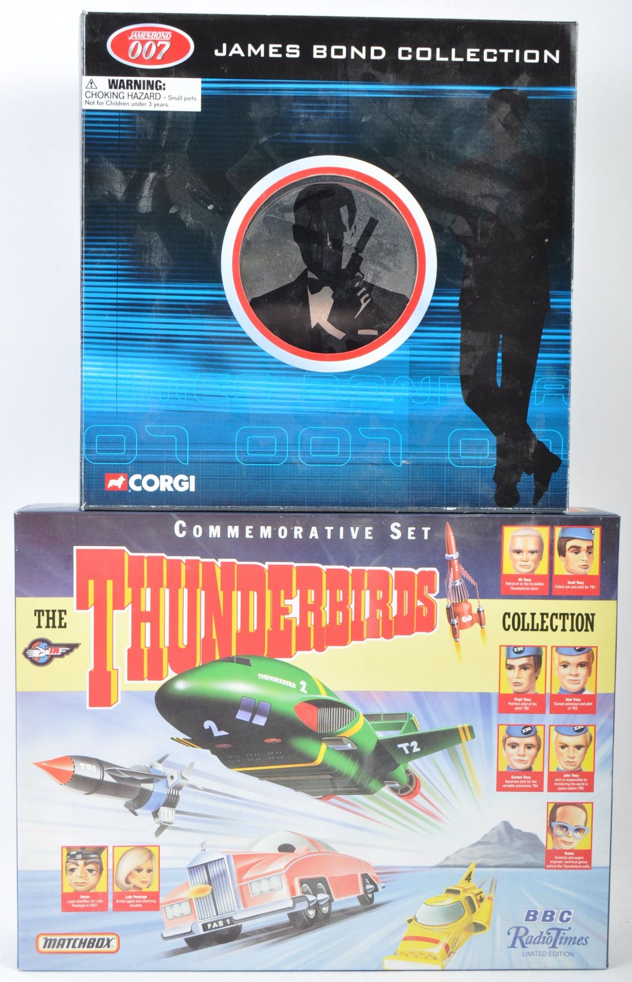 TWO TV AND FILM RELATED DIECAST MODEL GIFT SETS