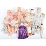 LARGE COLLECTION OF ASSORTED PORCELAIN AND CELLULOID DOLLS