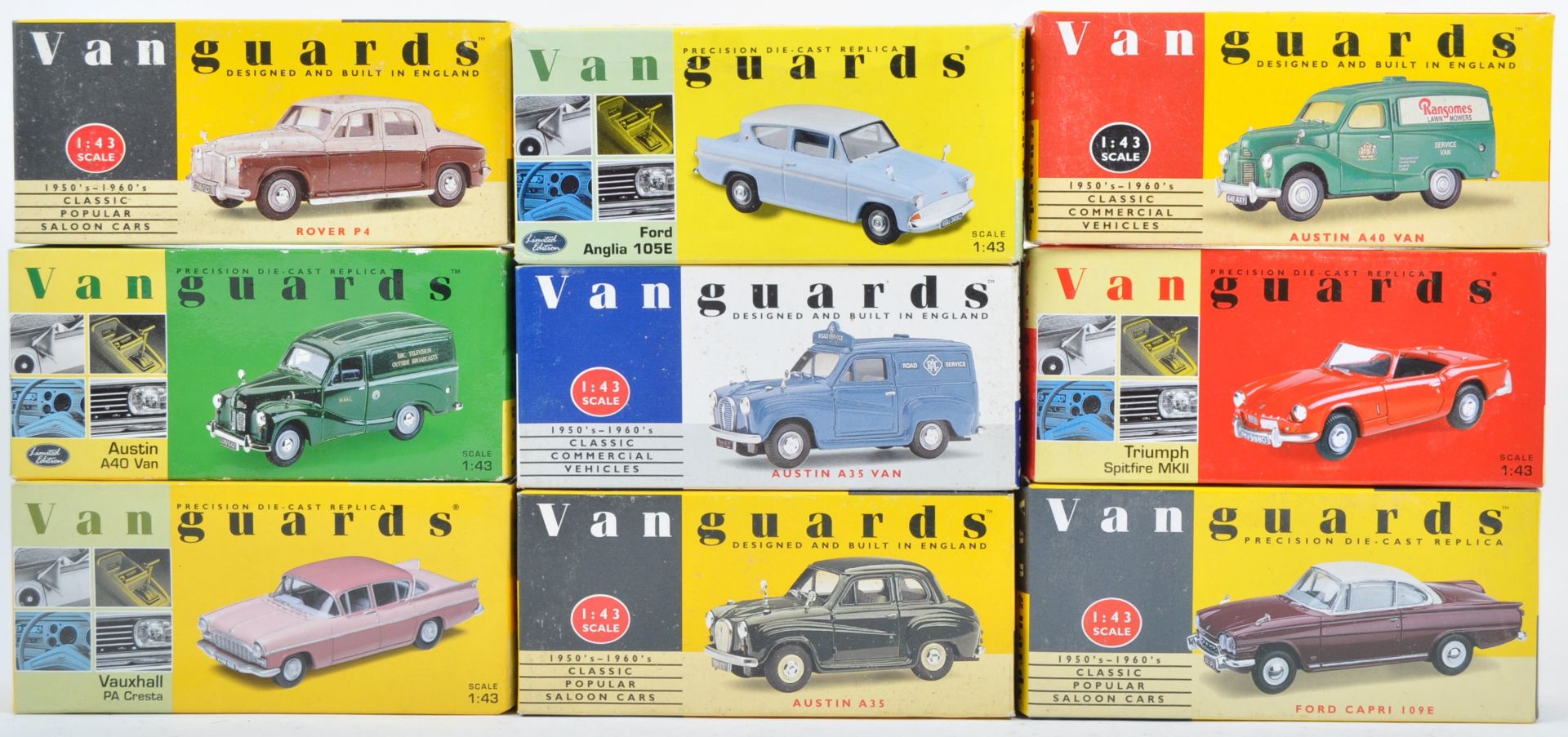 COLLECTION OF LLEDO VANGUARDS DIECAST MODELS VEHICLES