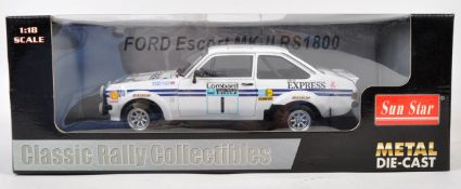 SUN STAR 1/18 SCALE 4434 FORD ESCORT MKII RALLY CAR