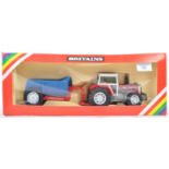 BRITAINS FARM SERIES 9606 MASSEY FERGUSON TRACTOR & TRAILER