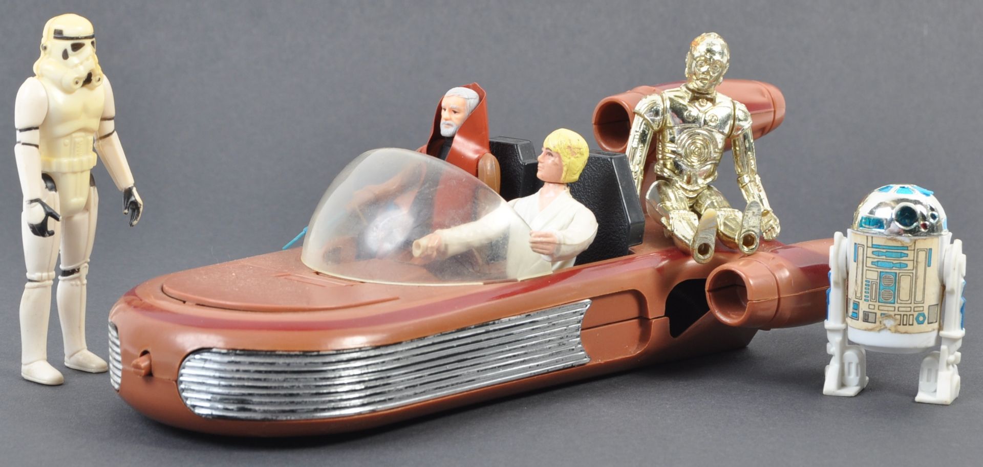 STAR WARS ACTION FIGURES - KENNER LANDSPEEDER & FIGURES