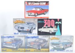 COLLECTION OF X6 FACTORY SEALED PLASTIC MODEL CAR KITS