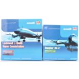 TWO HOBBY MASTER AIRLINER SERIES 1 / 200 SCALE MODEL AIRCRAFTS