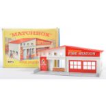 ORIGINAL VINTAGE MATCHBOX LESNEY FIRE STATION MODEL