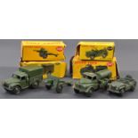 COLLECTION OF VINTAGE DINKY TOYS MILITARY BOXED DIECAST MODELS