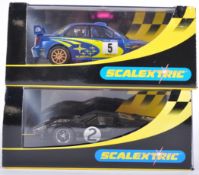 TWO HORNBY SCALEXTRIC SLOT RACING CARS