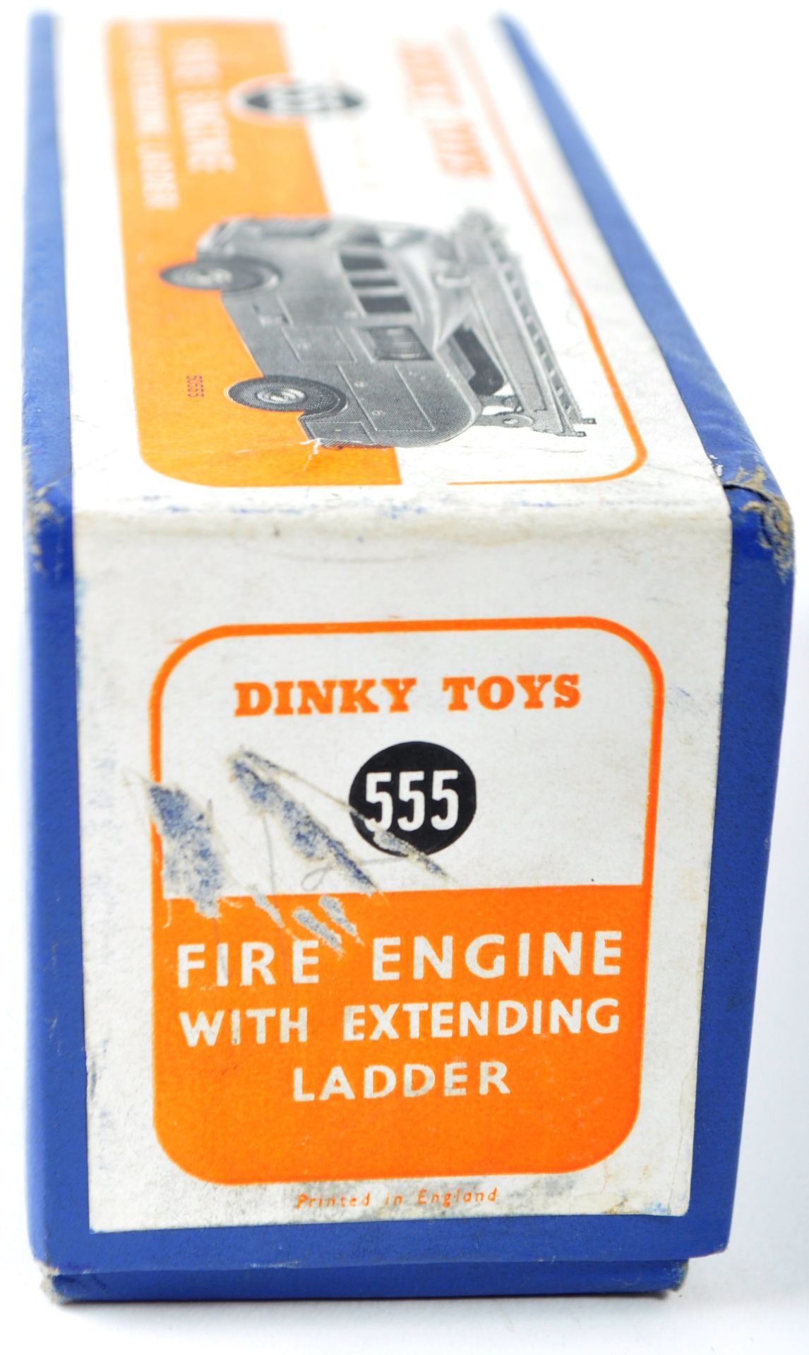 DINKY TOYS NO 555 FIRE ENGINE WITH BROWN LADDER AND RED HUBS - Image 8 of 8