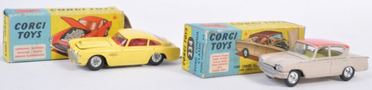 TWO ORIGINAL VINTAGE CORGI TOYS DIECAST MODEL CARS