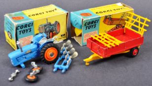 TWO ORIGINAL VINTAGE CORGI TOYS FARM RELATED DIECAST MODELS