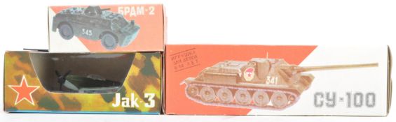 COLLECTION OF SOVIET / USSR MADE RUSSIAN DIECAST MILITARY MODELS
