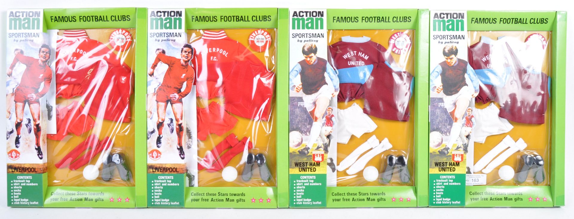 ACTION MAN 40TH ANNIVERSARY FAMOUS FOOTBALL CLUB UNIFORMS