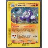 ORIGINAL POKEMON HOLO POLIWRATH AQUAPOLIS H24/H32 CARD