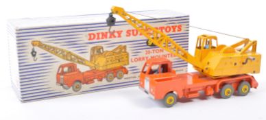 ORIGINAL DINKY SUPERTOYS MADE 972 20 TON LORRY CRANE