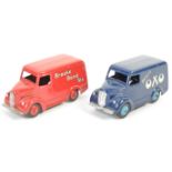 TWO VINTAGE DINKY TOYS MODEL TROJAN VANS