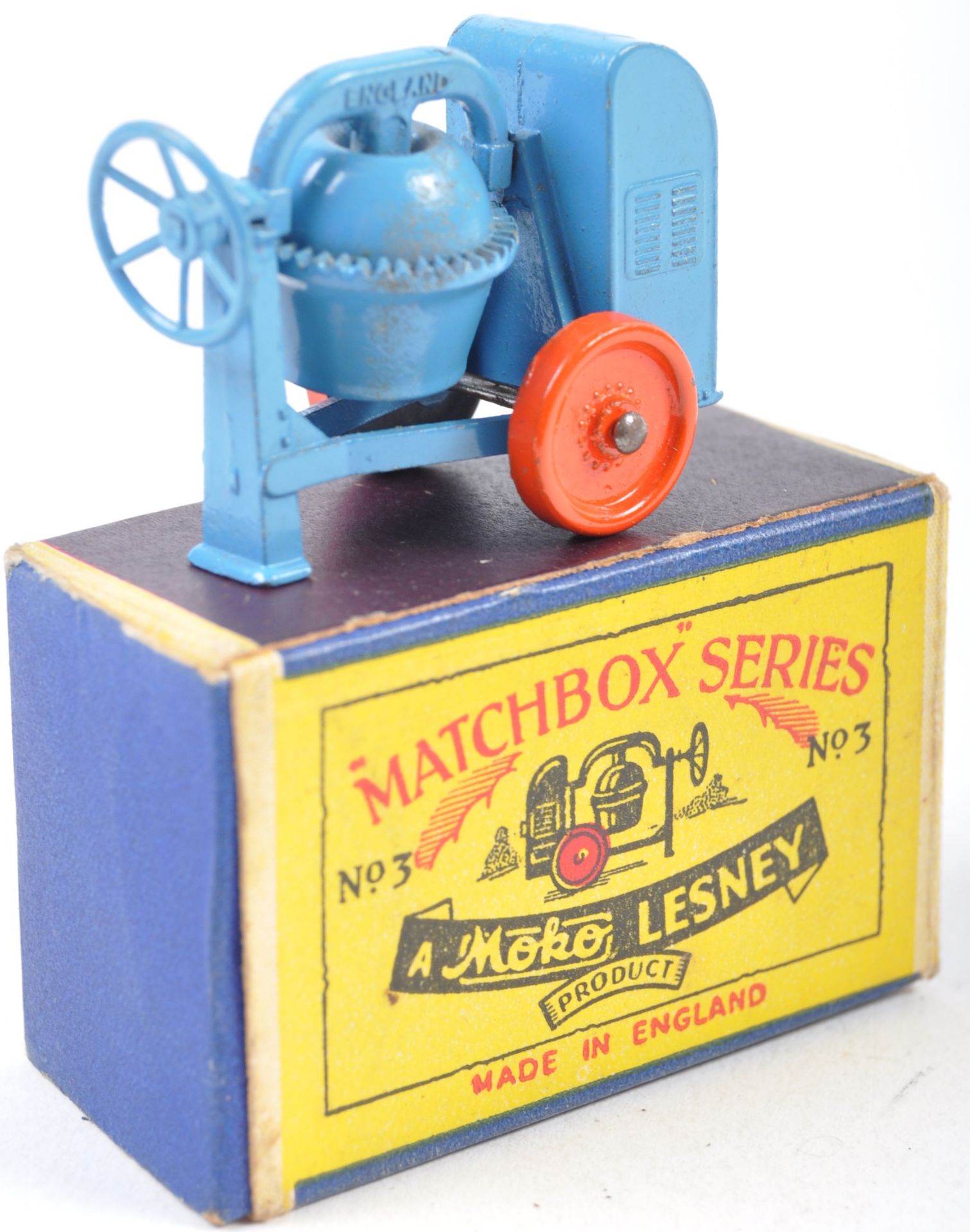 ORIGINAL MATCHBOX MOKO LESNEY NO 3 CEMENT MIXER