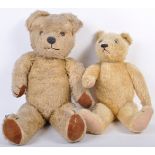 PAIR OF BRITISH ANTIQUE / VINTAGE TEDDY BEARS