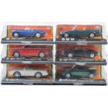 COLLECTION OF X6 NEW RAY 1/43 SCALE DIECAST MODEL CARS