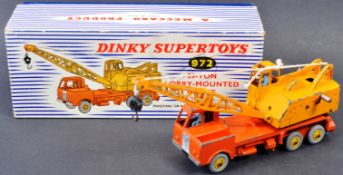 ORIGINAL VINTAGE DINKY SUPERTOYS DIECAST LORRY MOUNTED CRANE