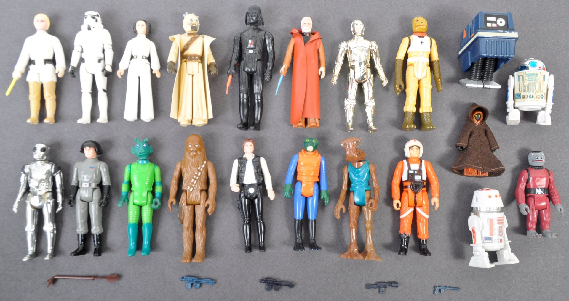 STAR WARS ACTION FIGURES - COMPLETE SET OF FIRST 21