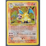 ORIGINAL POKEMON 4/102 CHARIZARD TRADING CARD