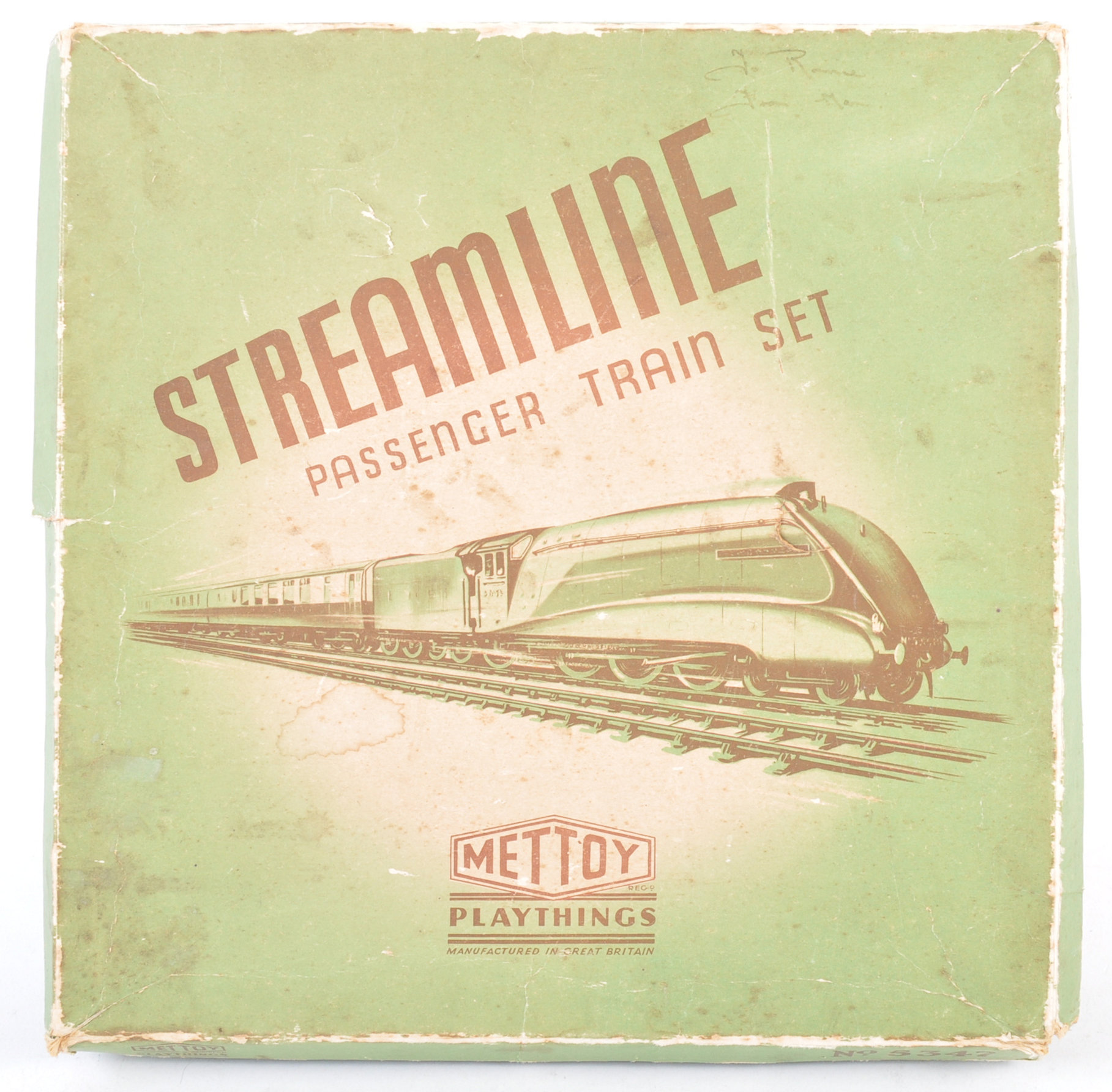 METTOY O GAUGE CLOCKWORK STREAMLINE TRAINSET