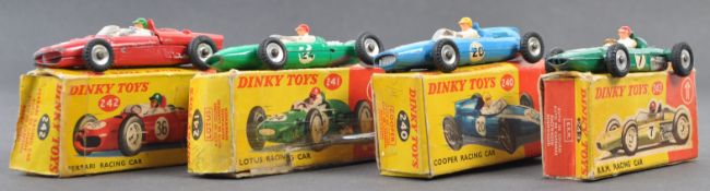 COLLECTION OF X4 VINTAGE DINKY TOYS DIECAST RACING CARS