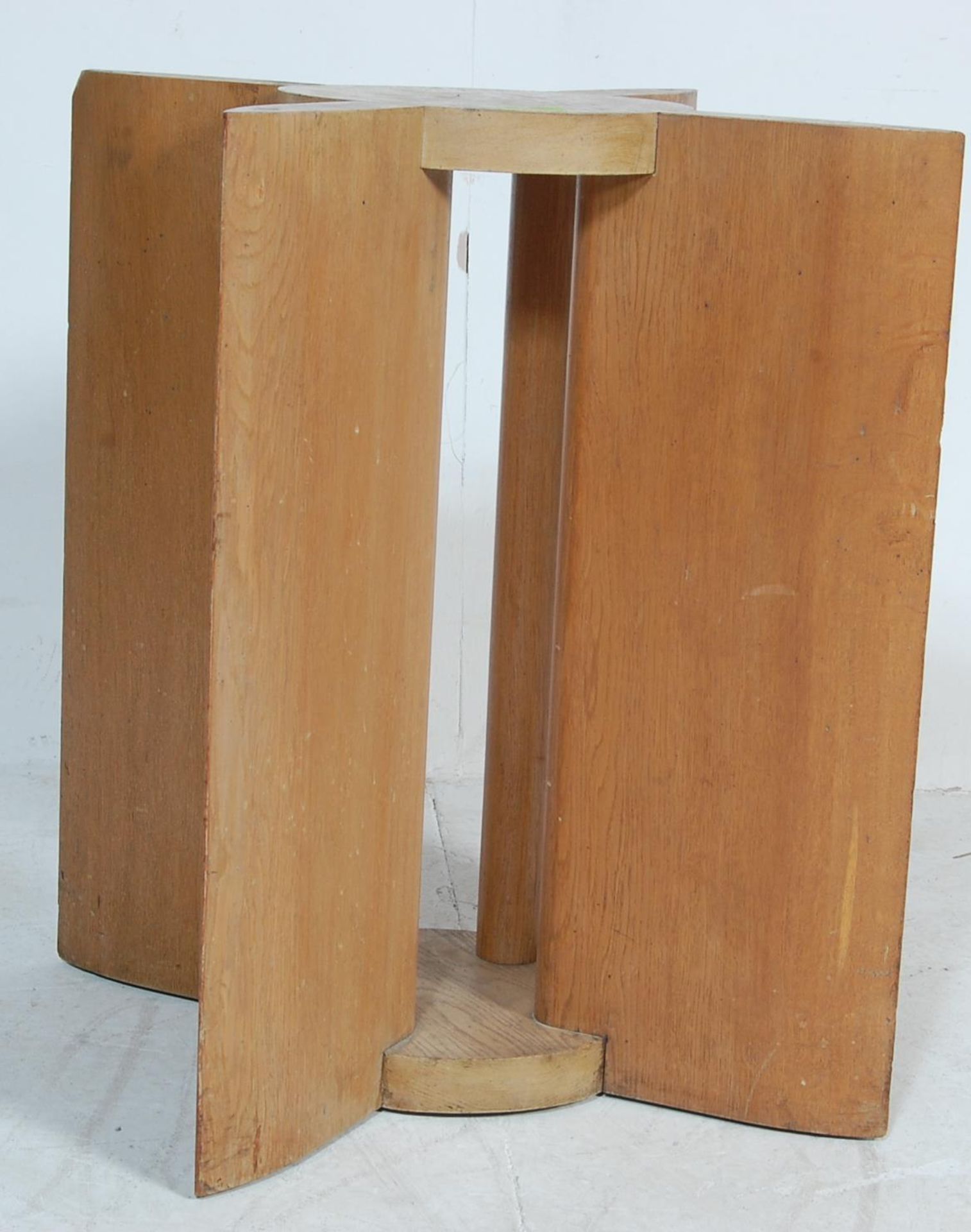 ART DECO OAK TABLE BASE