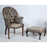 20TH CENTURY ANTIQUE VICTORIAN STYLE CHESTERFIELD CLUB CHAIR