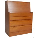 VINTAGE RETRO TEAK WOOD OFFICE BUREAU