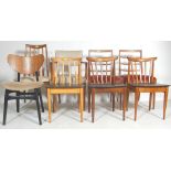 SELECTION OF EIGHT VINTAGE RETRO 20TH CENTURY DINING CHAIRS