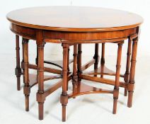 ANTIQUE STYLE GEORGIAN REVIVAL NEST OF TABLES