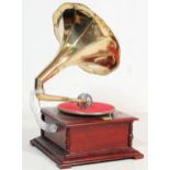 LATE 20TH CENTURY VINTAGE TABLE GRAMOPHONE